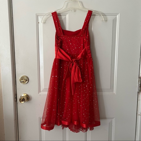 My Michelle Girls Red Dress - Picture 2 of 6